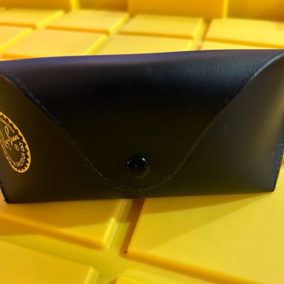 Ray-Ban Original Sunglasses Case Snap Close Semi-Hard Black with Belt Loop - Picture 2 of 5